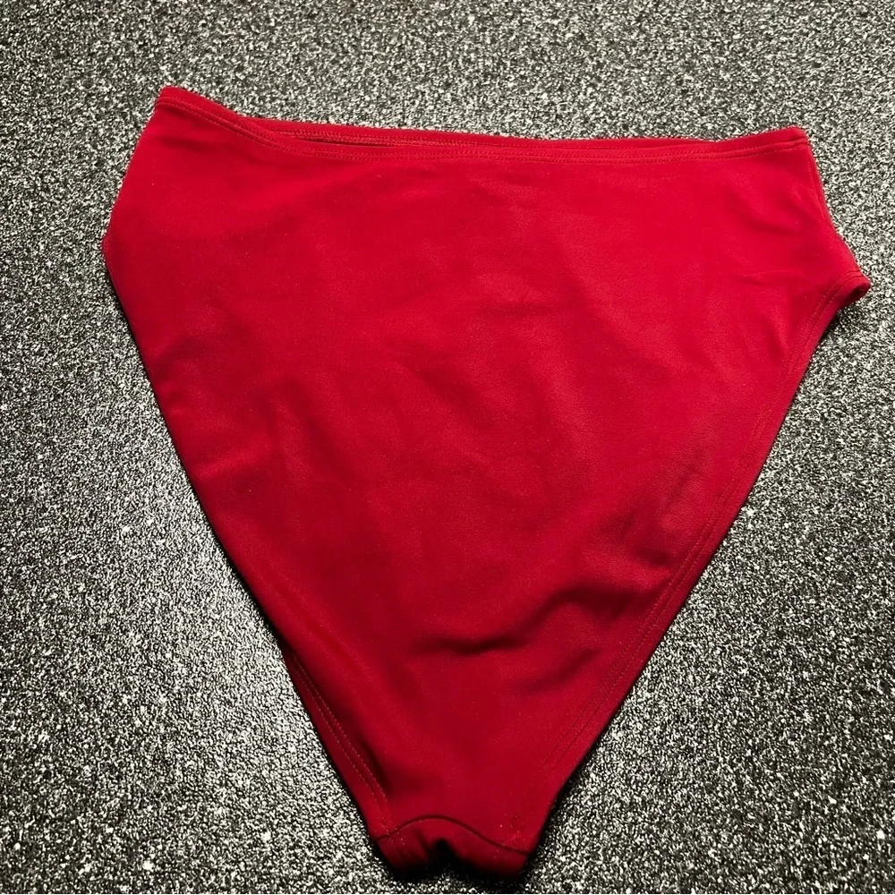 NWOT Shade & Shore Women's Red Bikini Bottom Size S